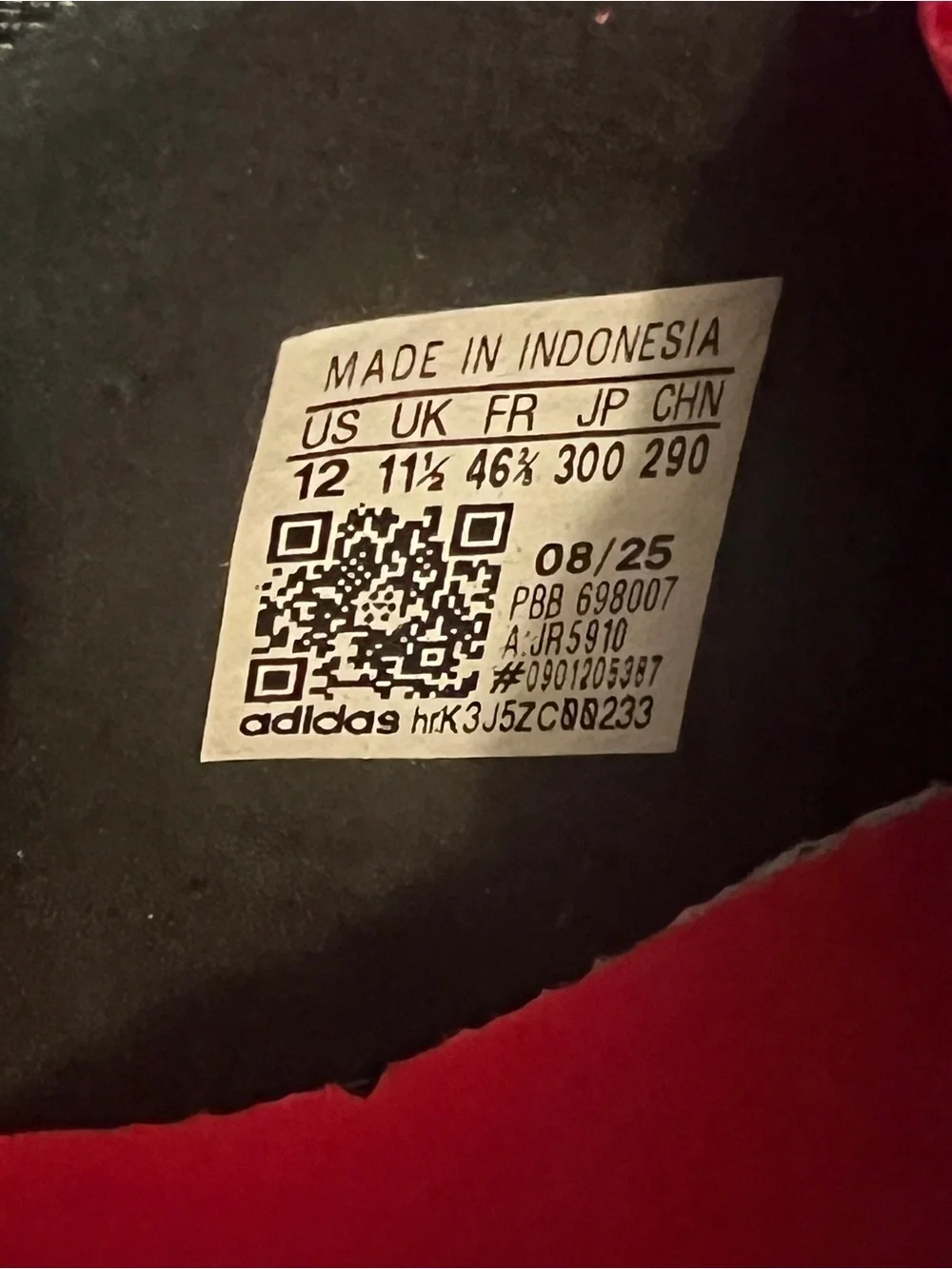 adidas men’s size